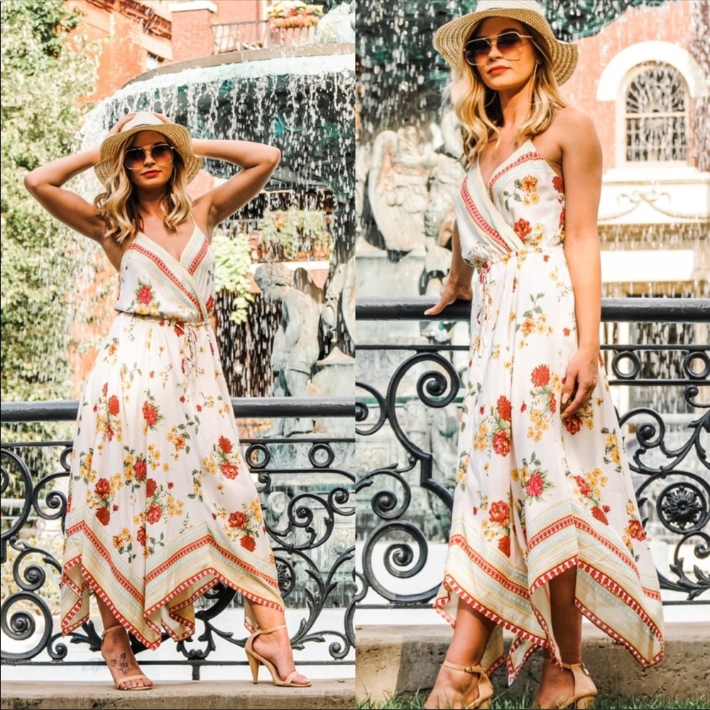 Floral Print Maxi Dress